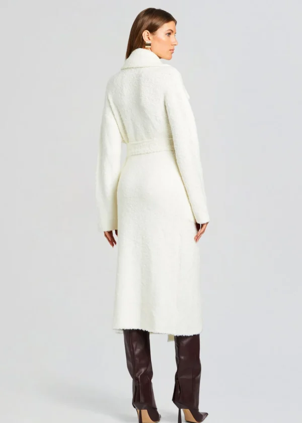Tops*Retrofete Athena Boucle Robe Winter White
