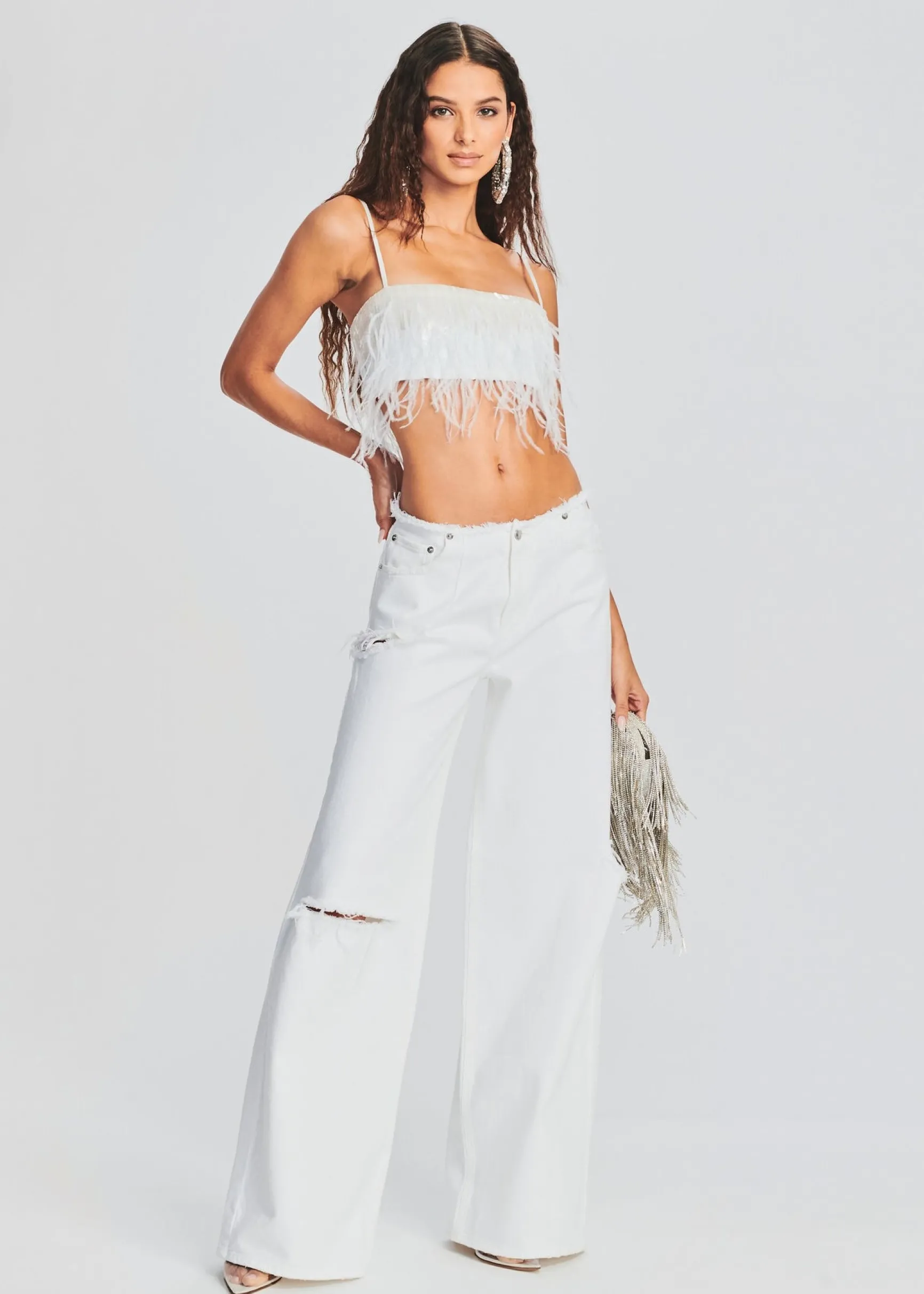 august_feather_sequin_top_4-4.webp Exclusively Ours*Retrofete August Feather Sequin Top White