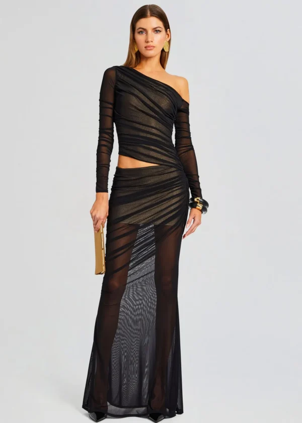 RETROFÊTE*Retrofete Aura Dress Black/Nude