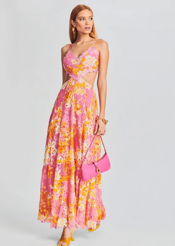 Bridal Party*Retrofete Auril Long Dress Pink