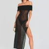 Swim*Retrofete Ava Off Shoulder Dress Black