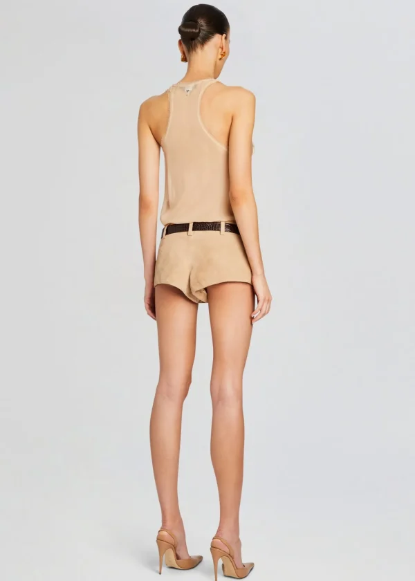 RETROFÊTE*Retrofete Aven Leather Short Sand