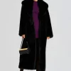 Guest Of*Retrofete Averie Faux Fur Coat Black