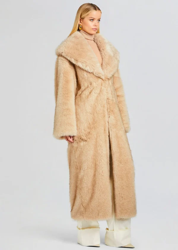 Resort '24*Retrofete Averie Faux Fur Coat Tannin