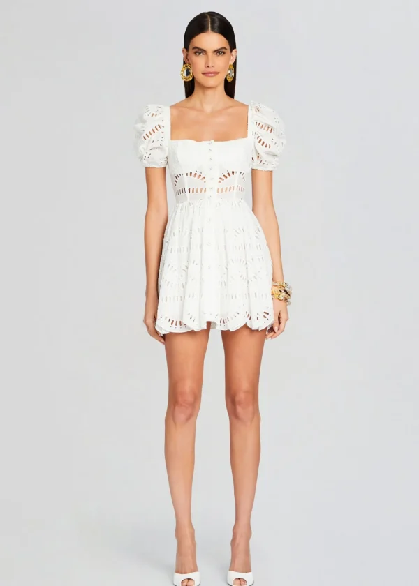 Mini*Retrofete Ayiak Short Dress White Samoa