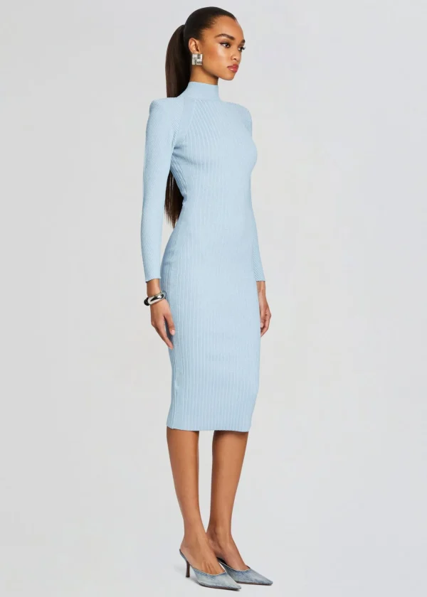 Midi*Retrofete Aylin Rib Knit Dress Powder Blue