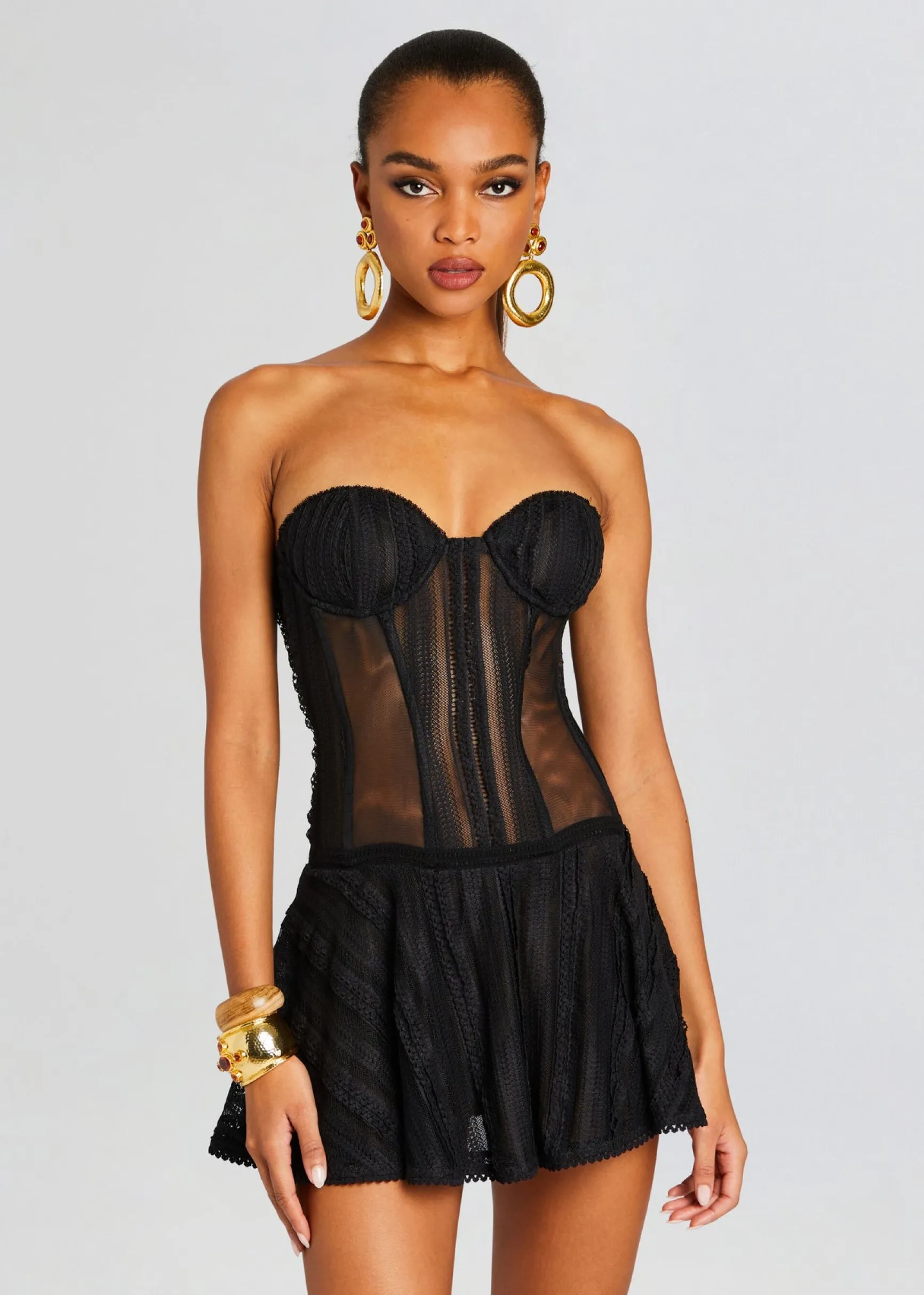 bakary_short_dress_1-2.webp Dresses*Retrofete Bakary Short Dress Black Sham