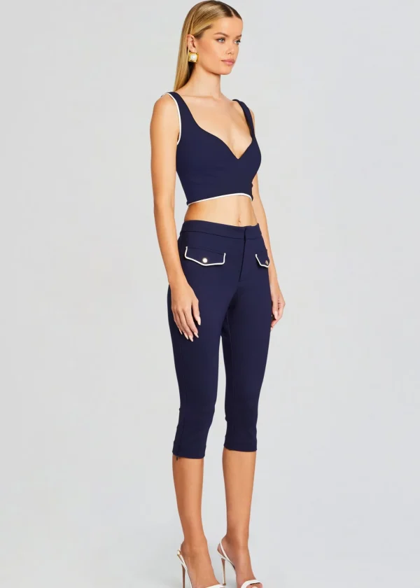 Coming Soon*Retrofete Basil Capri Pant Navy