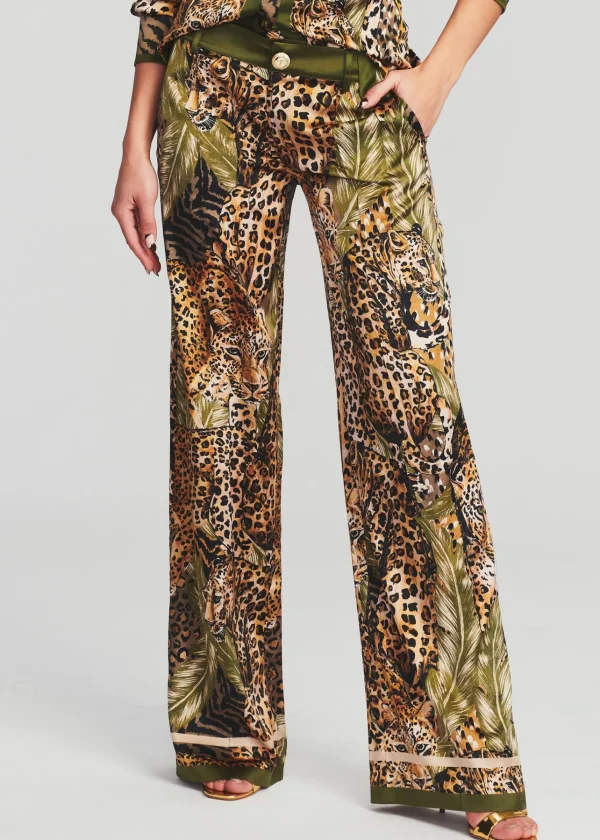 Final Sale*Retrofete Baxter Silk Pant Jungle Leopard