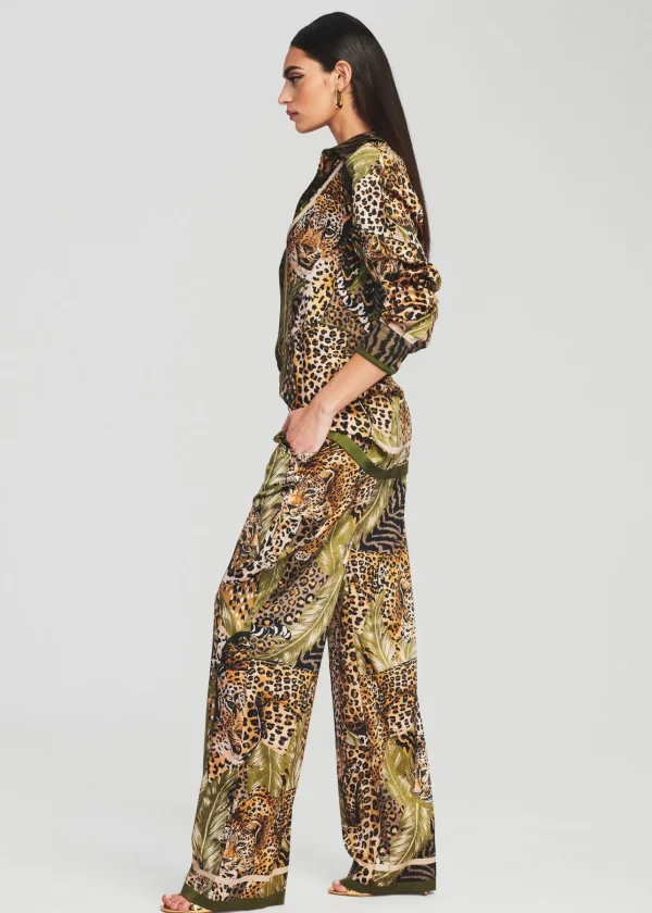 Final Sale*Retrofete Baxter Silk Pant Jungle Leopard