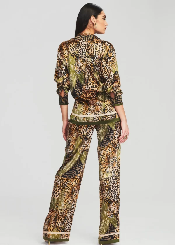 Final Sale*Retrofete Baxter Silk Pant Jungle Leopard