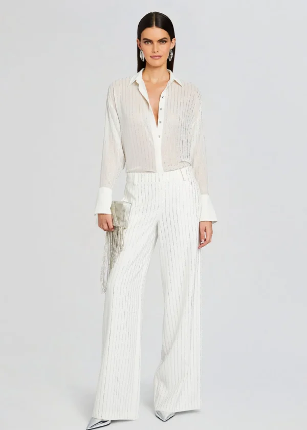 Trending*Retrofete Baylor Embellished Pant White