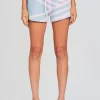 Spring Knits*Retrofete Beau Short Jacquard Blue/Pink