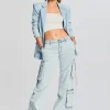 Jackets*Retrofete Beckett Denim Blazer Skylight