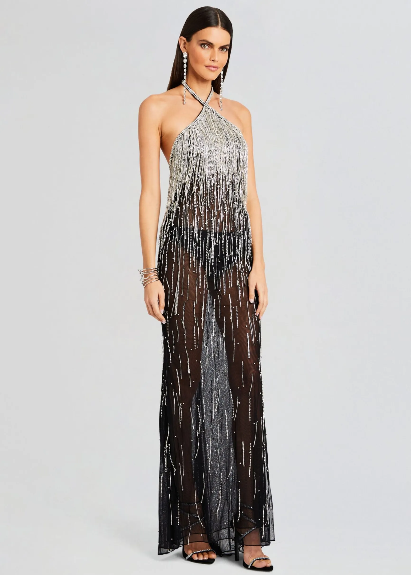belle_embellished_fringe__2.webp Sheer Bliss*Retrofete Belle Embellished Fringe Dress Black/Silver