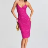 RETROFÊTE*Retrofete Billie Sequin Dress Knockout Pink