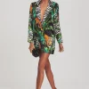 Dresses*Retrofete Blake Silk Blazer Mixed Safari