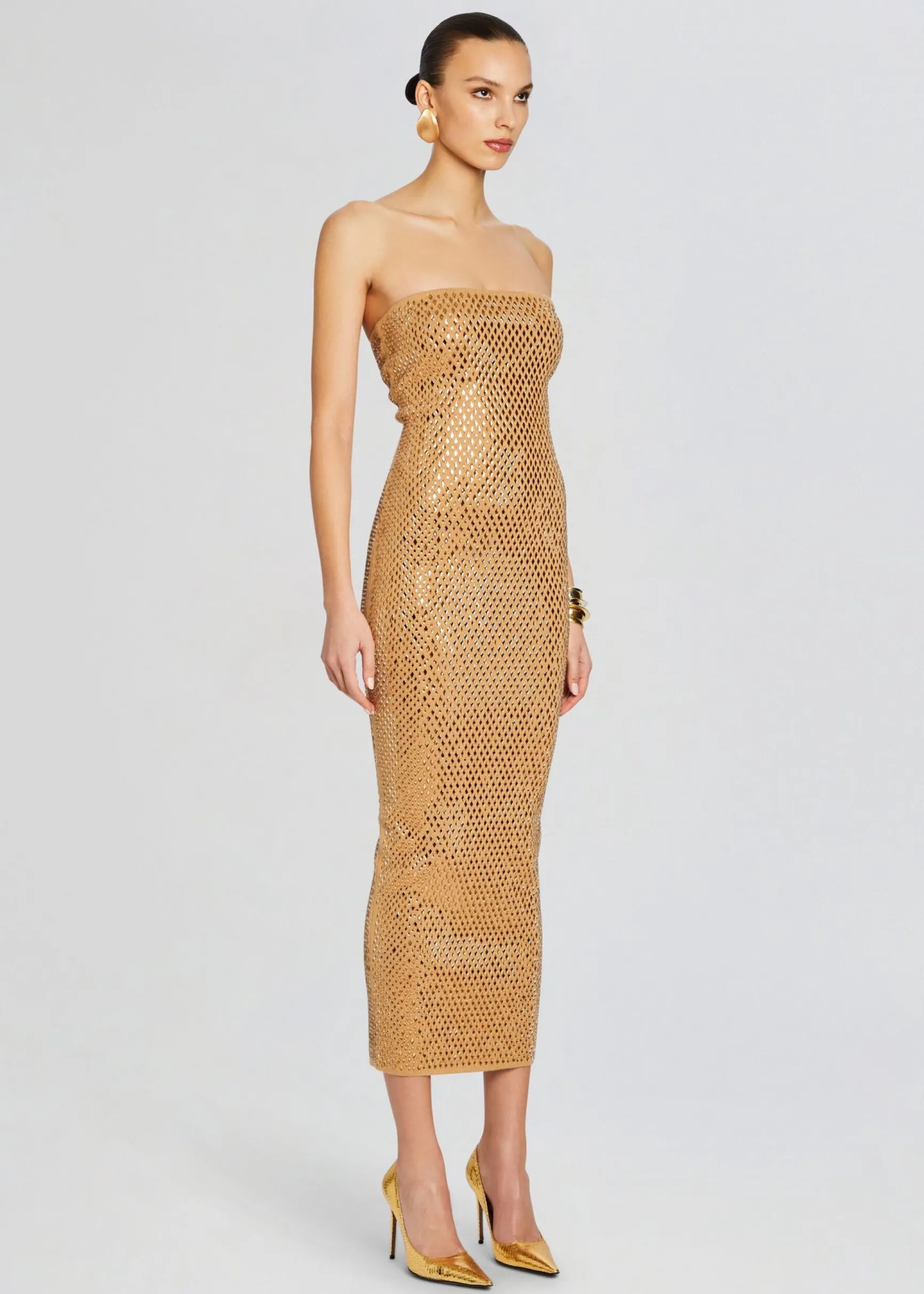 boa_embellished_knit_dres_2.webp Guest Of*Retrofete Boa Embellished Knit Dress Iridescent Gold