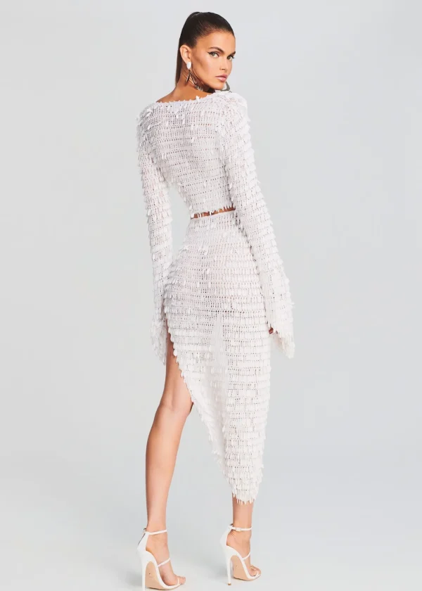 Bachelorette Party*Retrofete Brasília Crochet Pareo Skirt White