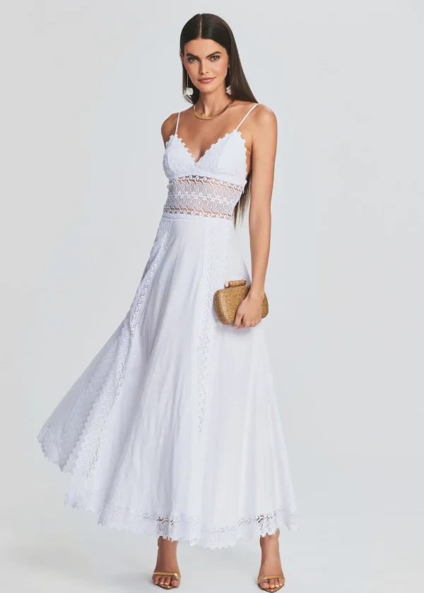 Bachelorette Party*Retrofete Brenda Long Dress White