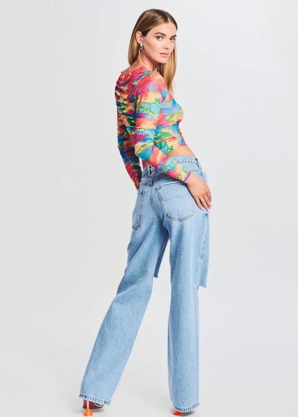 Bottoms*Retrofete Brenna Boyfriend Jean Coastline