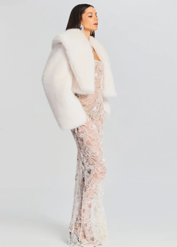 Outerwear*Retrofete Cadence Faux Fur Coat White