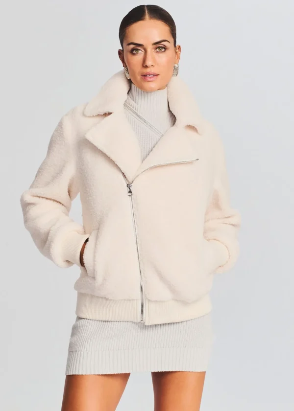 Jackets*Retrofete Caleb Teddy Jacket Cream