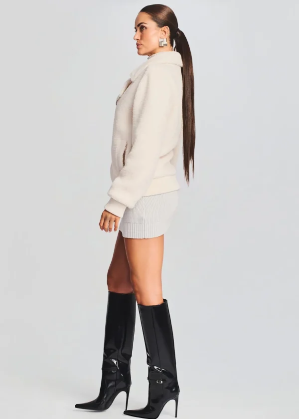 Neutral Moments*Retrofete Caleb Teddy Jacket Cream