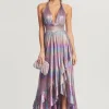 Dresses*Retrofete Calico Dress Lilac Aurora