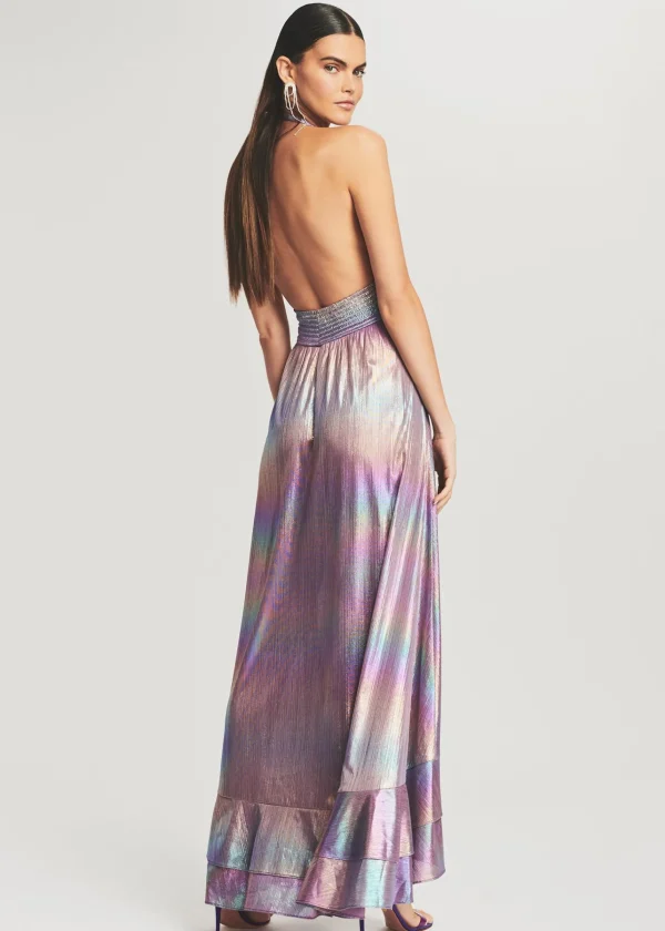 Honeymoon Looks*Retrofete Calico Dress Lilac Aurora