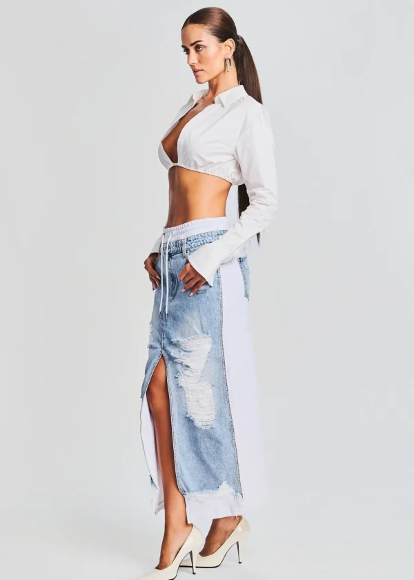 Bottoms*Retrofete Calla Maxi Skirt Tidal