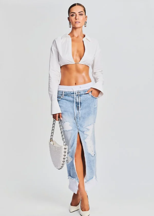 Bottoms*Retrofete Calla Maxi Skirt Tidal