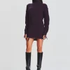 Spring Knits*Retrofete Capala Sweater Dress Eggplant
