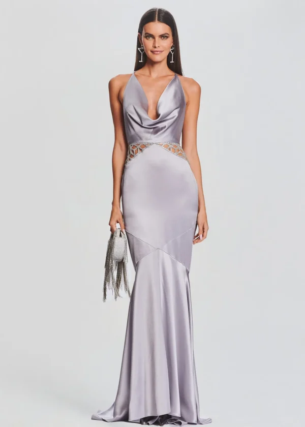 Gowns*Retrofete Chantelle Dress Mink Grey