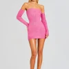 Spring Knits*Retrofete Chelsey Boucle Dress Malibu Pink