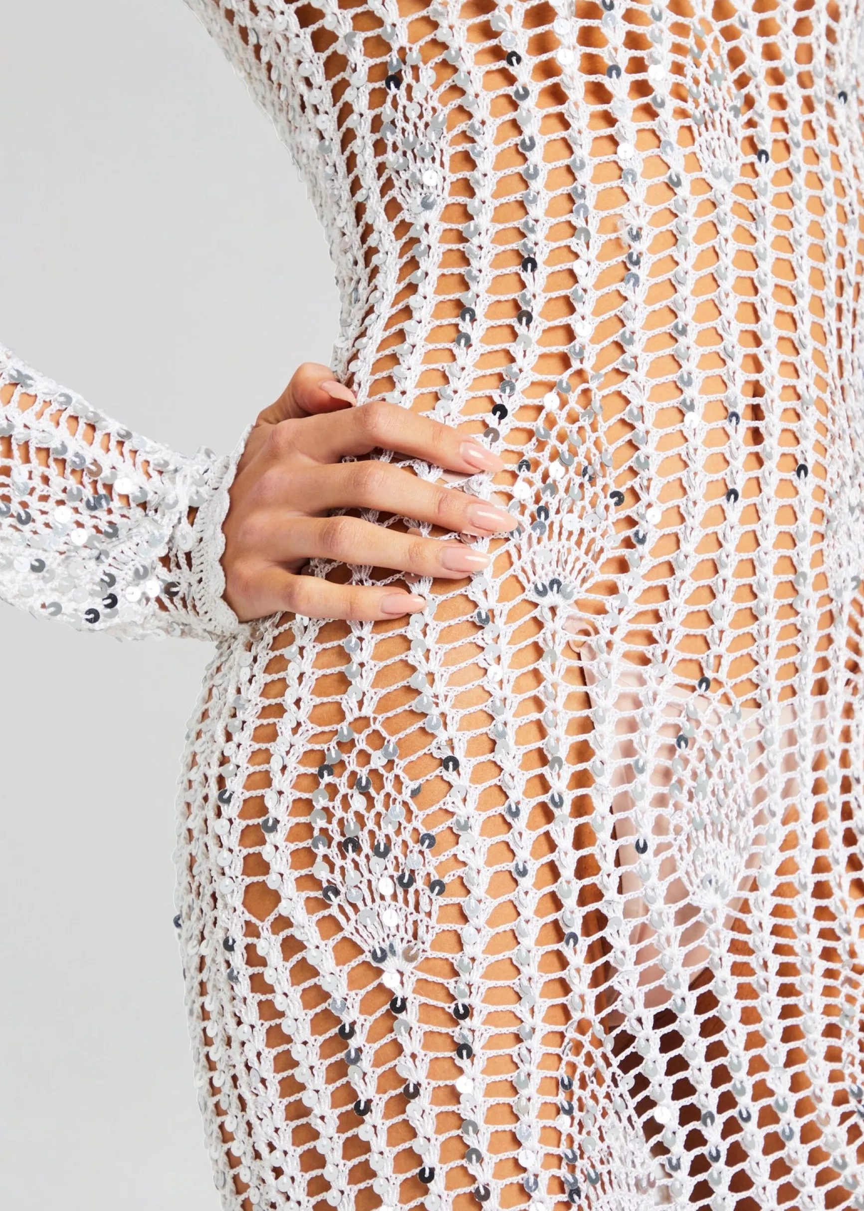 cherri_sequin_crochet_dre_1-5.webp Sheer Bliss*Retrofete Cherri Sequin Crochet Dress White