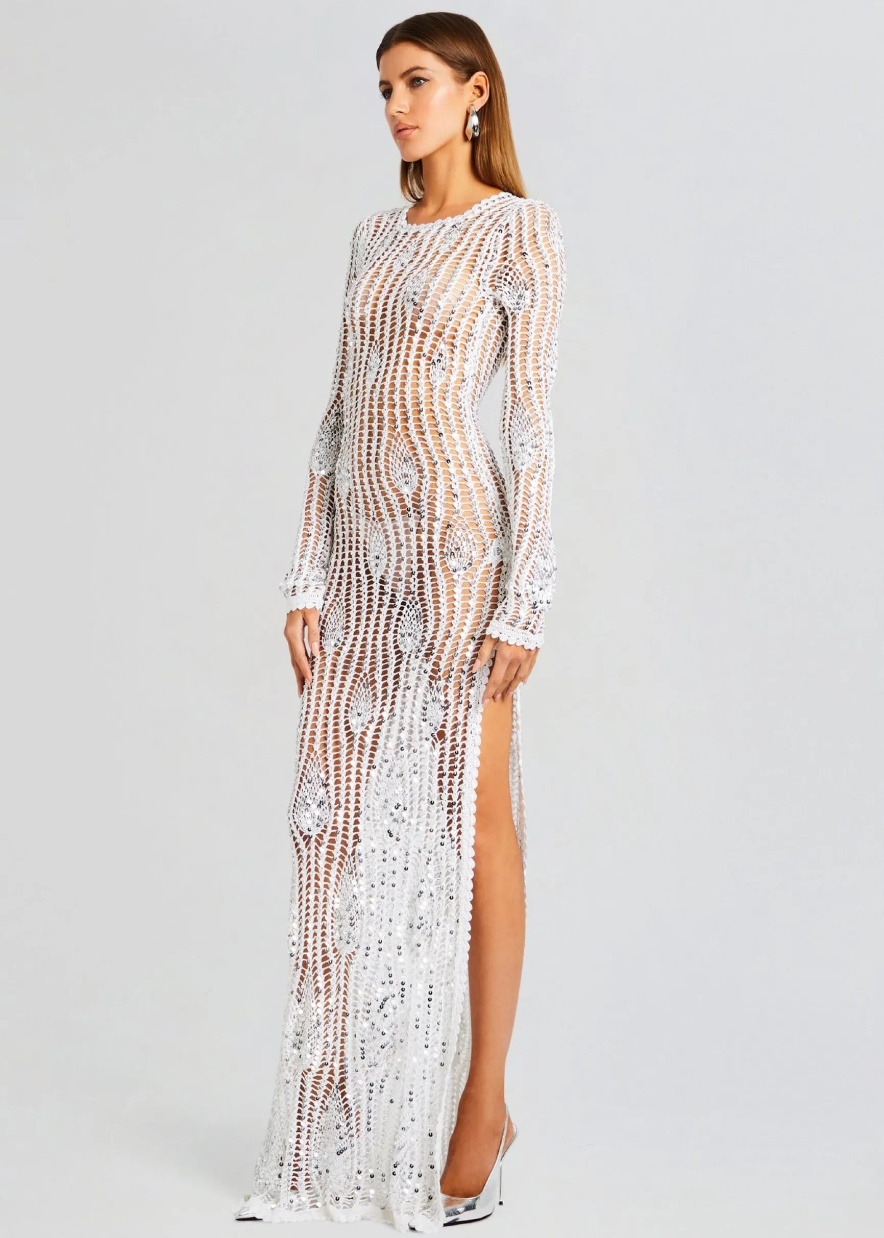 cherri_sequin_crochet_dre_2-5.webp Sheer Bliss*Retrofete Cherri Sequin Crochet Dress White