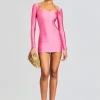 Mini*Retrofete Chiara Lycra Mini Dress Rose Blossom