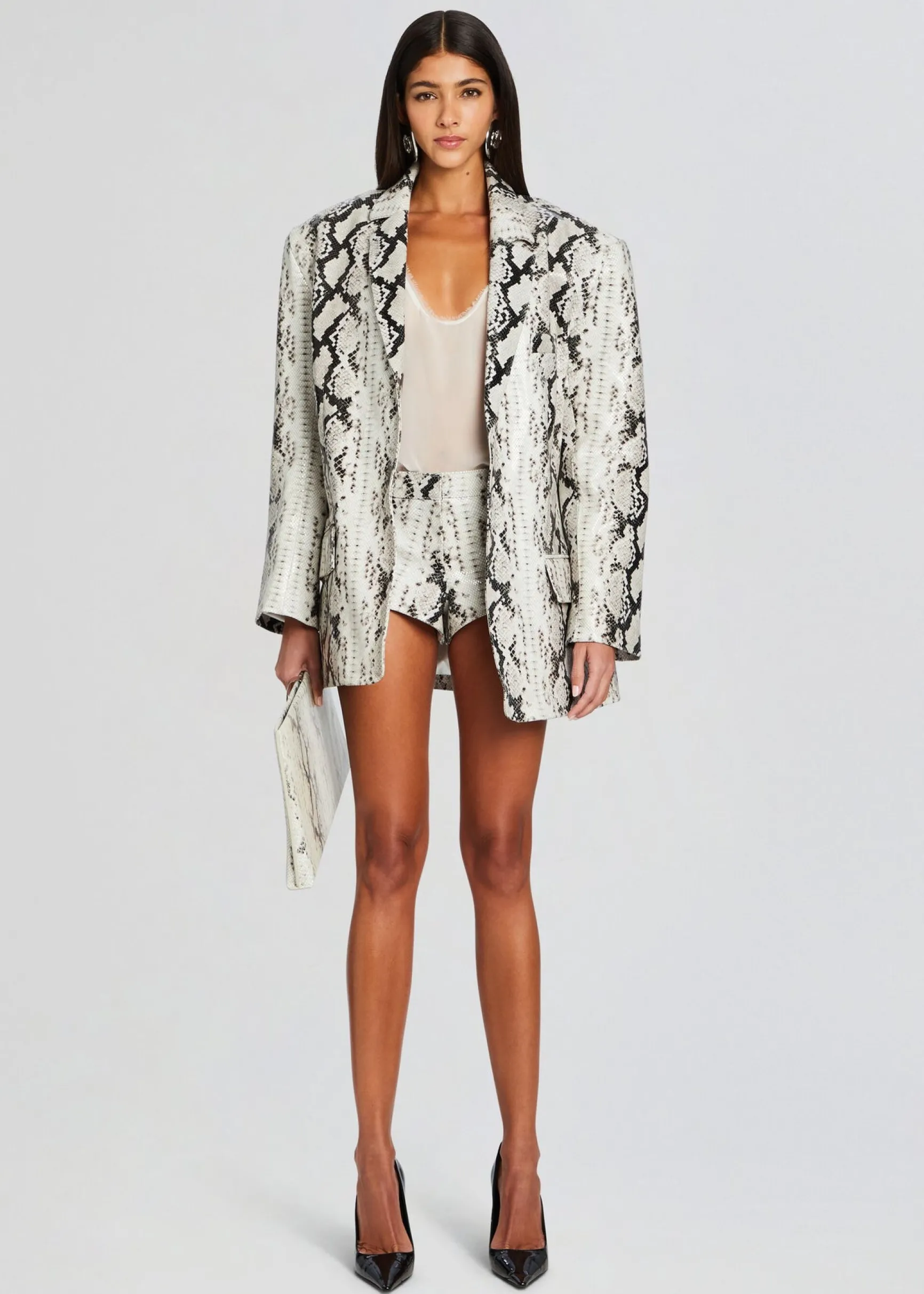 chloe_leather_blazer_0.webp RETROFÊTE*Retrofete Chloe Leather Blazer Neutral Snake