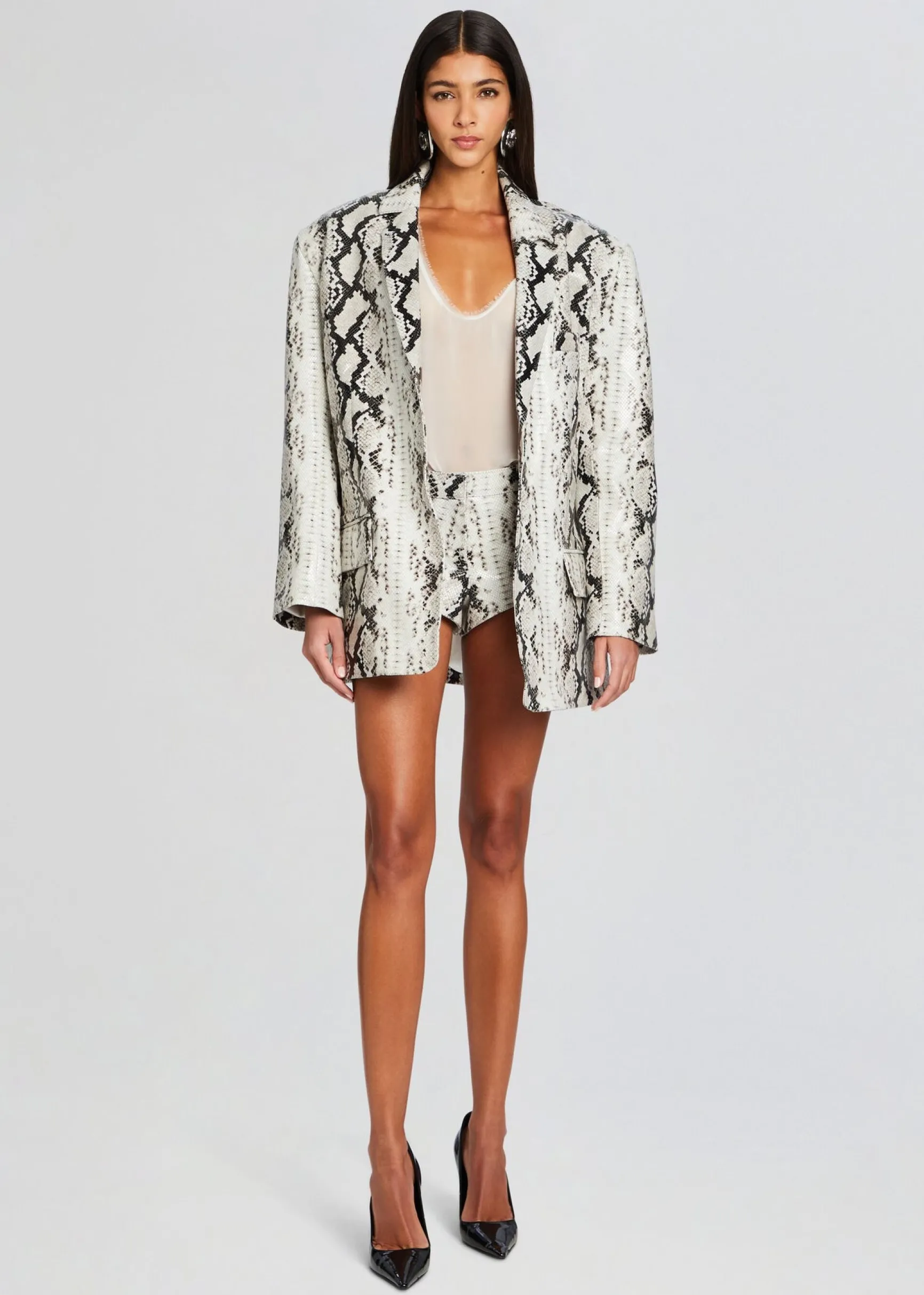 chloe_leather_blazer_4.webp RETROFÊTE*Retrofete Chloe Leather Blazer Neutral Snake