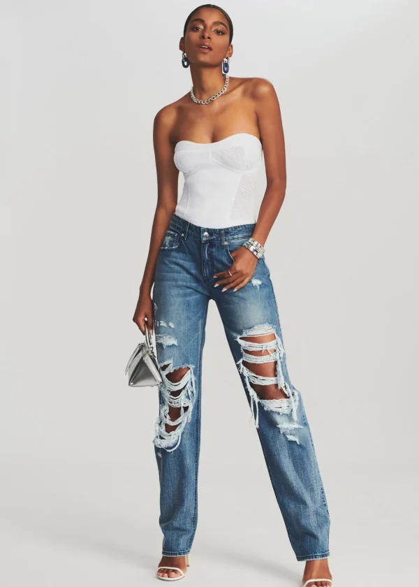 Bottoms*Retrofete Chris Low Rise Jean Sea