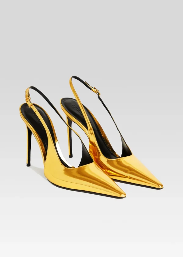 RETROFÊTE*Retrofete Cindy Slingback Heel Gold