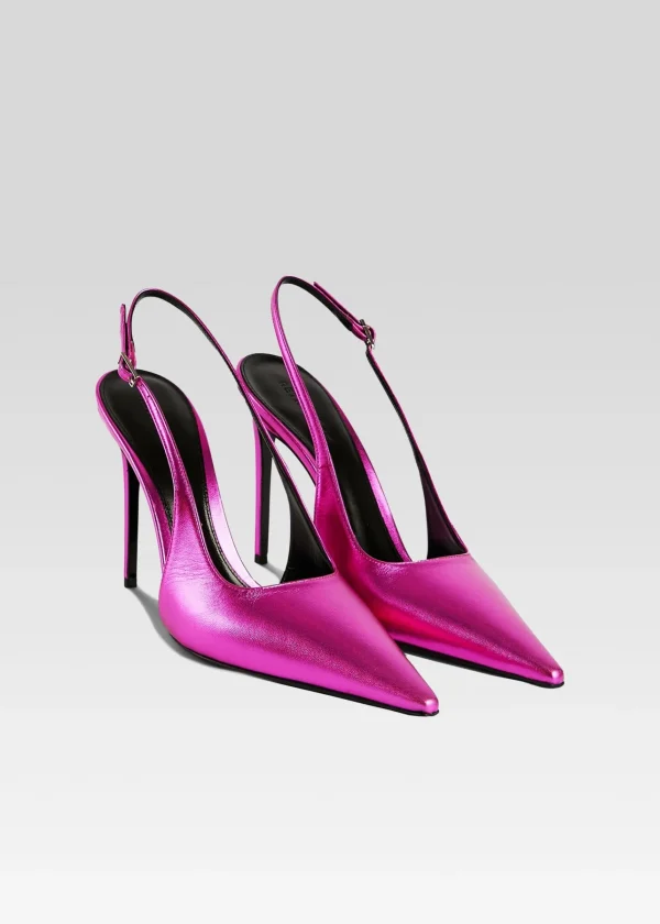 RETROFÊTE*Retrofete Cindy Slingback Heel Metallic Pink