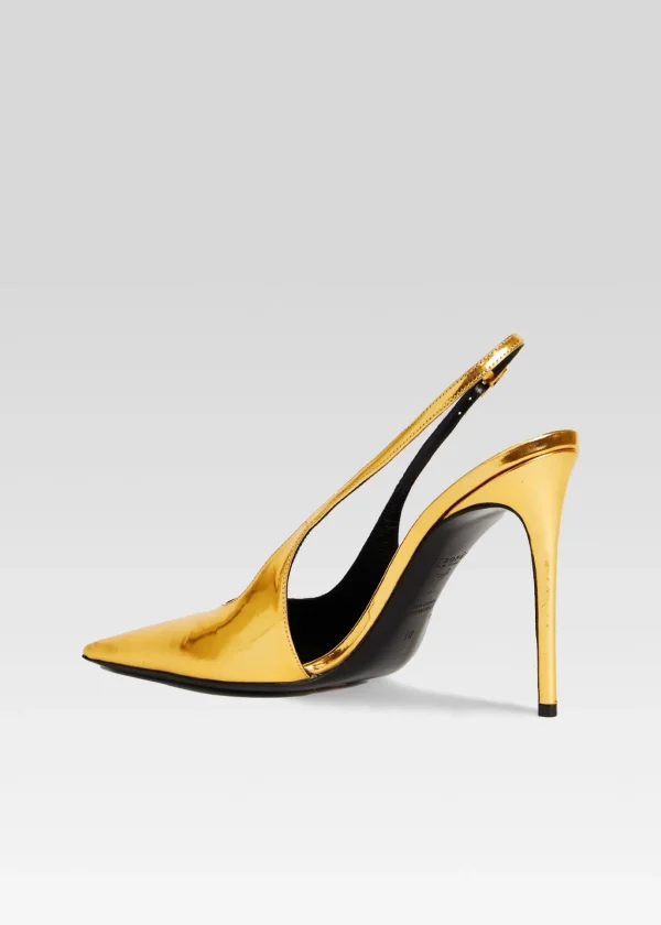 Night Out*Retrofete Cindy Slingback Heel Gold