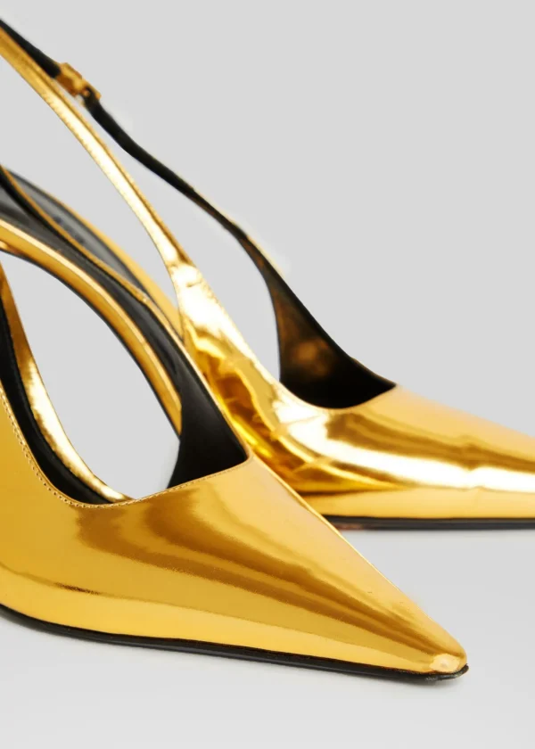 Night Out*Retrofete Cindy Slingback Heel Gold