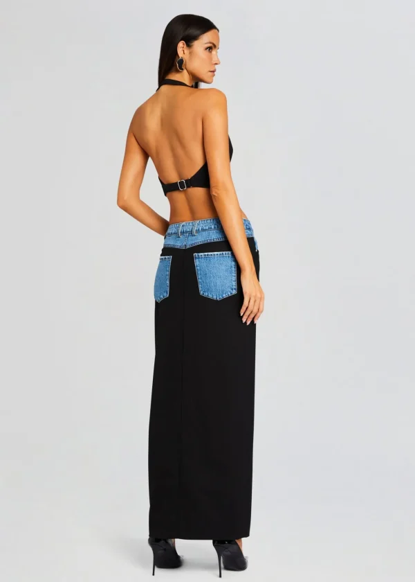 Denim*Retrofete Clarette Skirt Black/River