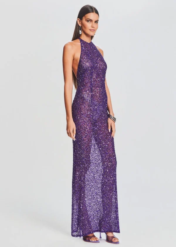 Best Sellers*Retrofete Clarisse Sequin Dress Amethyst