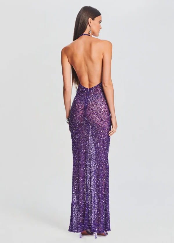 Best Sellers*Retrofete Clarisse Sequin Dress Amethyst
