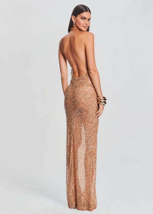 RETROFÊTE*Retrofete Clarisse Sequin Dress Champagne