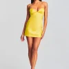 Dresses*Retrofete Clever Silk Mini Dress Citric